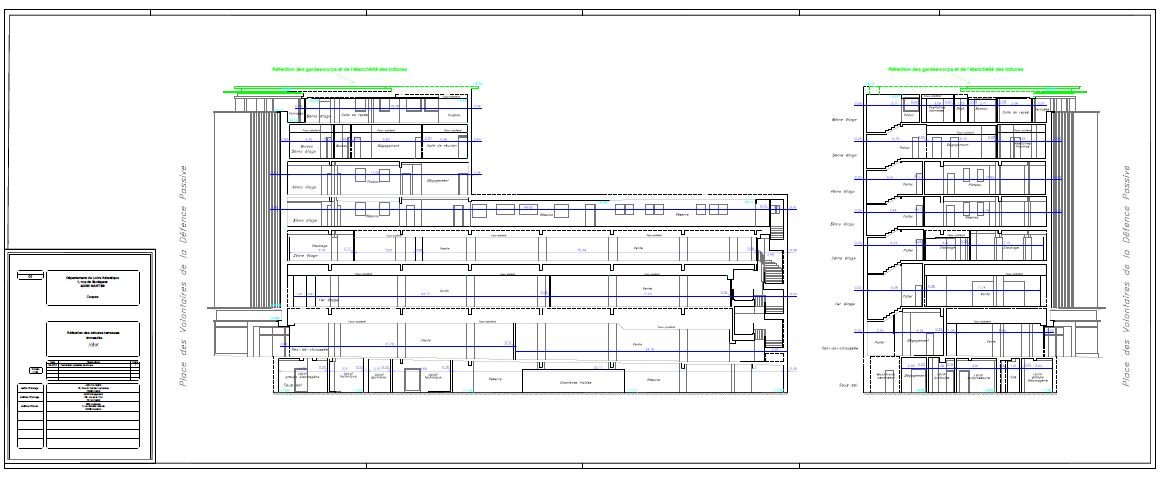 B3E-plan de l’étanchéité des toitures terrasses de l’immeuble H&M8