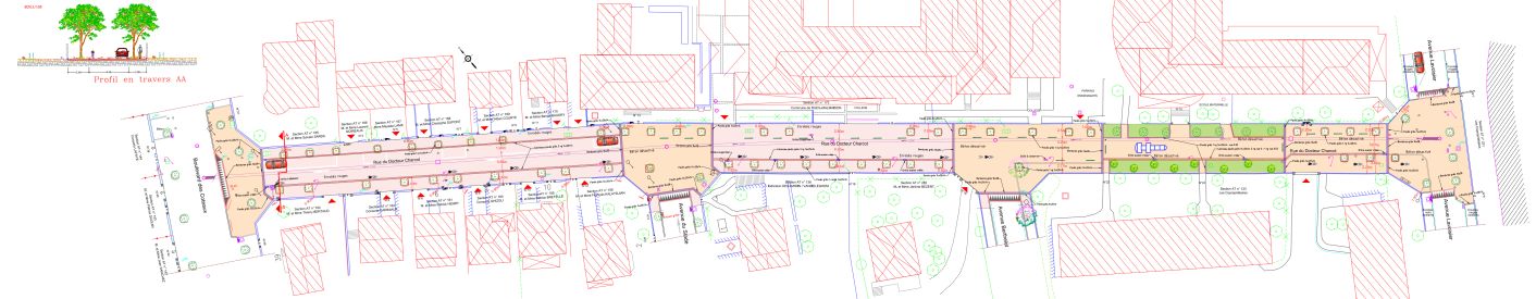 B3E-plan de voirie et d’aménagements divers de l’espace public relatif à la création d’une voie nouvelle